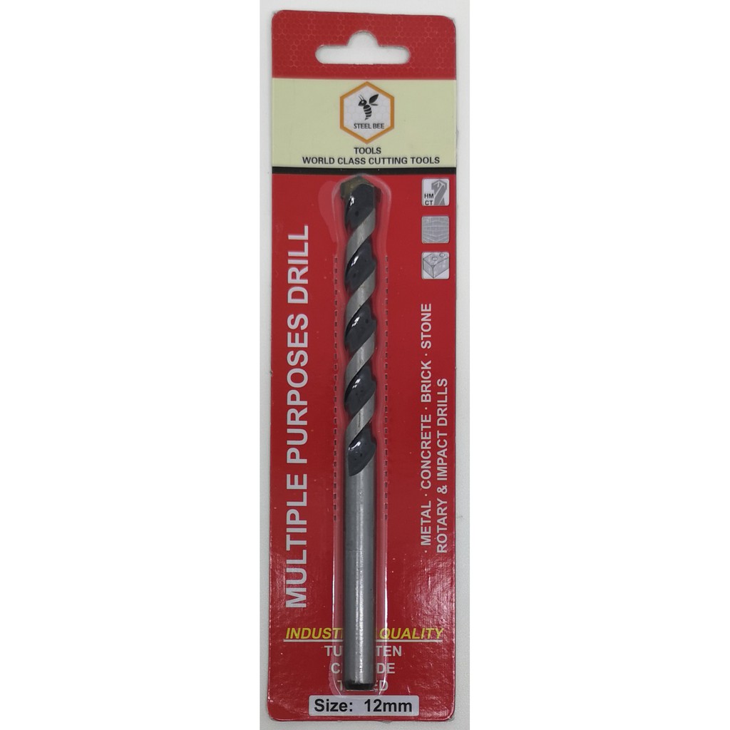 Steel bee multiple purpose drill 12mm, mata bor multi fungsi