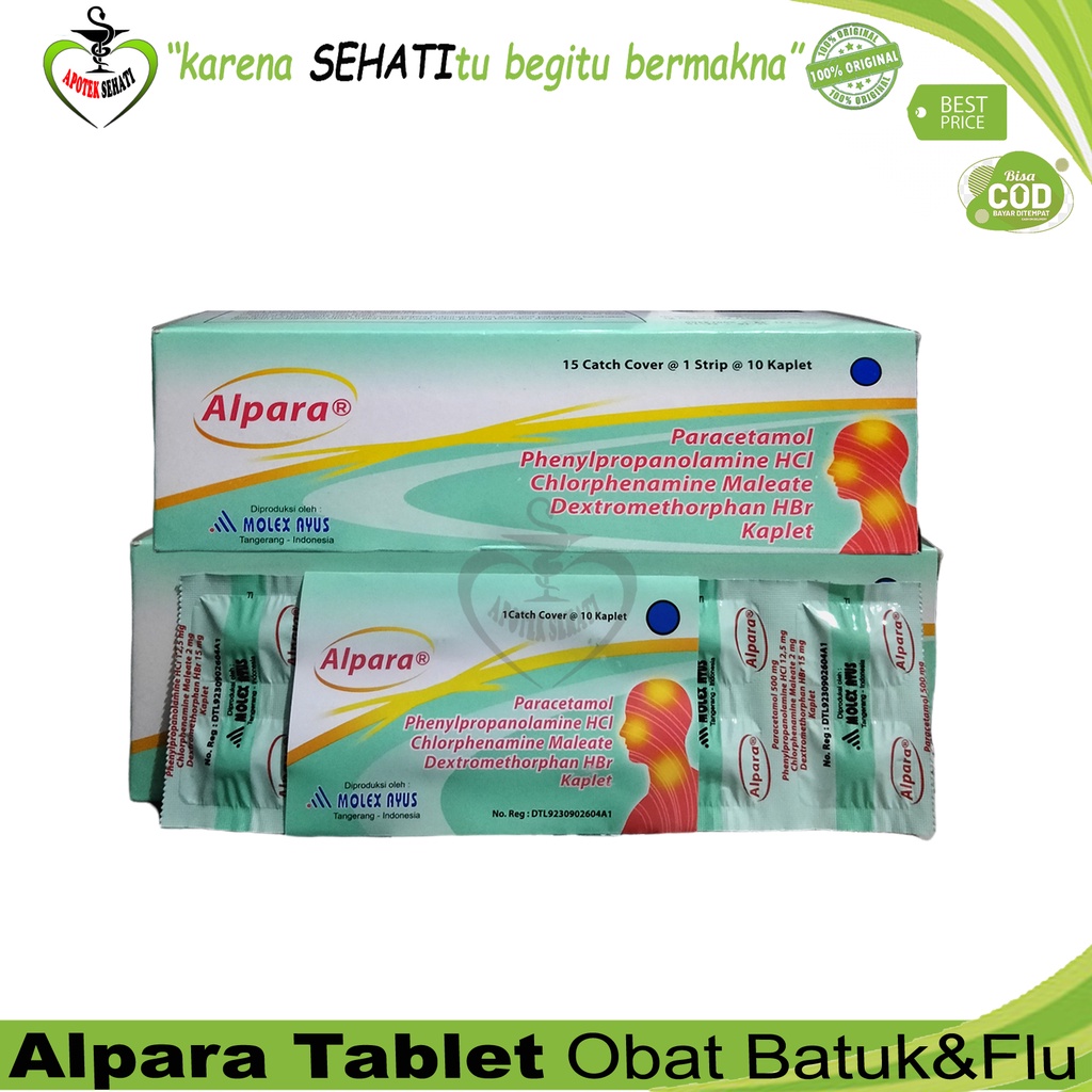 Alpara tablet demam batuk pilek flu TERBUKTI