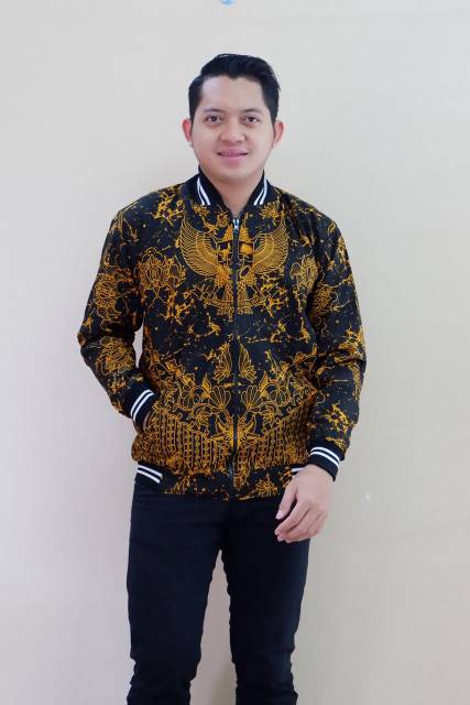 Jaket batik lapis furing  ori solo sragenan super jumbo xxxl xxxxl( Ld &gt;135cm )