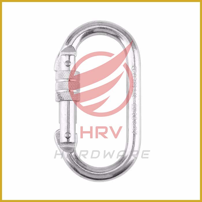 Carabiner Pro Oval Screw Baja Galvanis EN362 25KN Safety