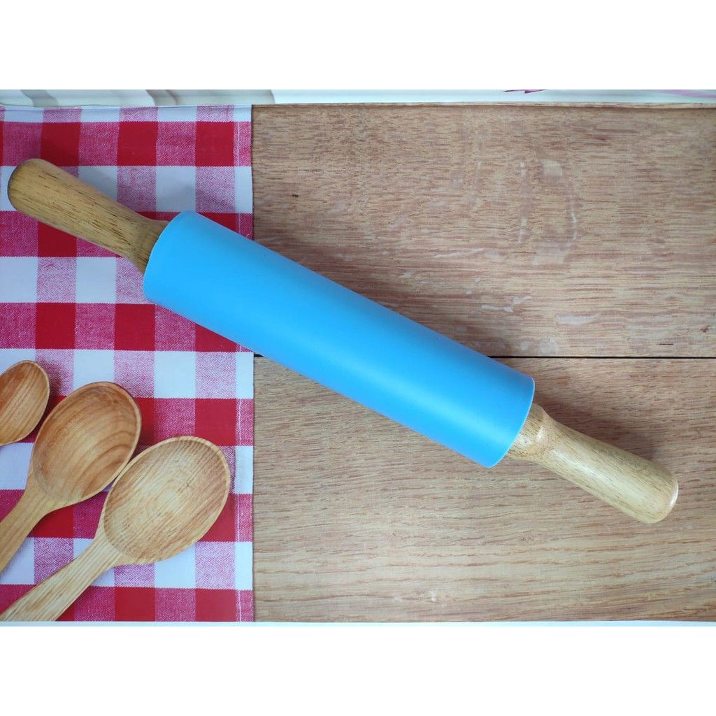 Rolling Pin Silikon Anti Lengket / Penggiling Adonan Tepung Non Stick Roller Silicone