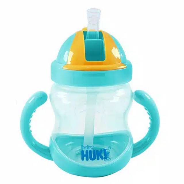Baby HUKI Training Cup 240ml with silicone straw