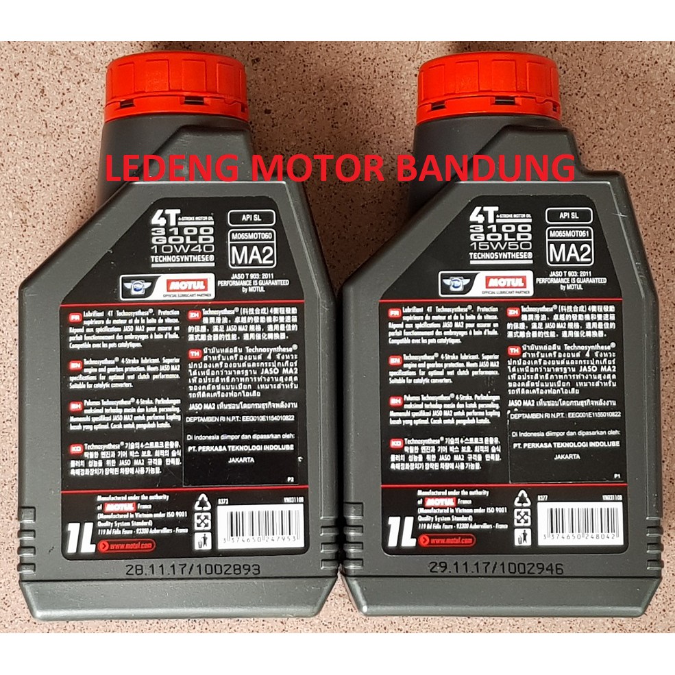 Motul 3100 Gold Oli Motor Sport 1L Sae 10w40 atau 15w50