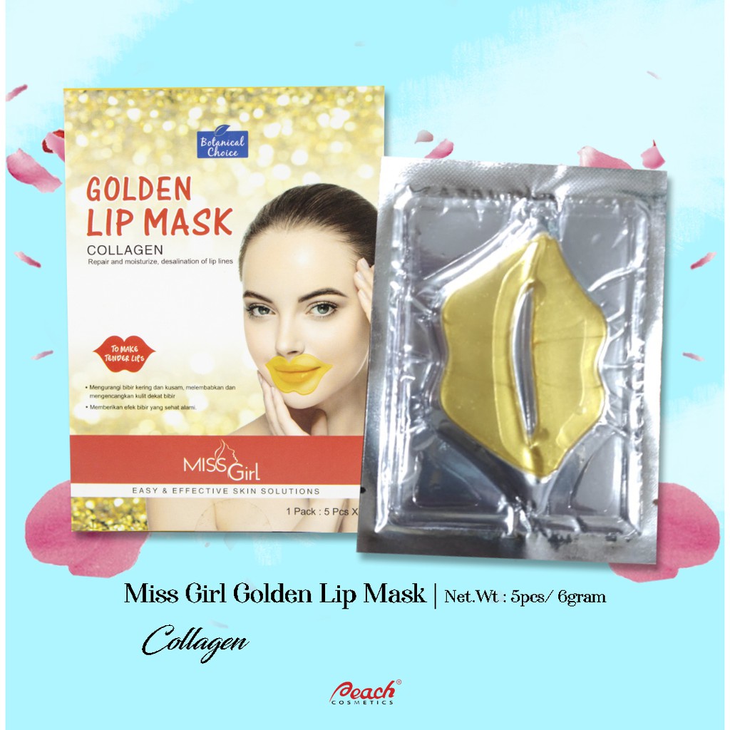 ⭐BAGUS⭐ MISS GIRL GOLDEN EYE / LIP MASK | Masker Mata &amp; Bibir Collagen