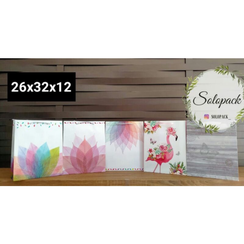 

Paperbag glitter 26x32x12