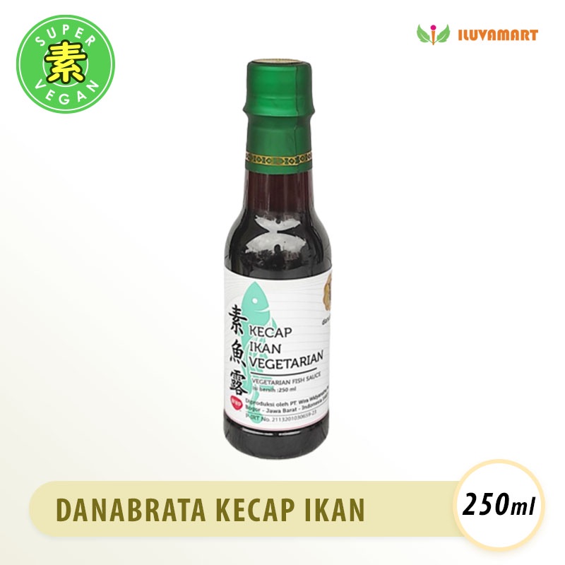 

Danabrata Kecap Ikan Vegan BOTOL KECIL 250ml Vegetarian Fish Sauce