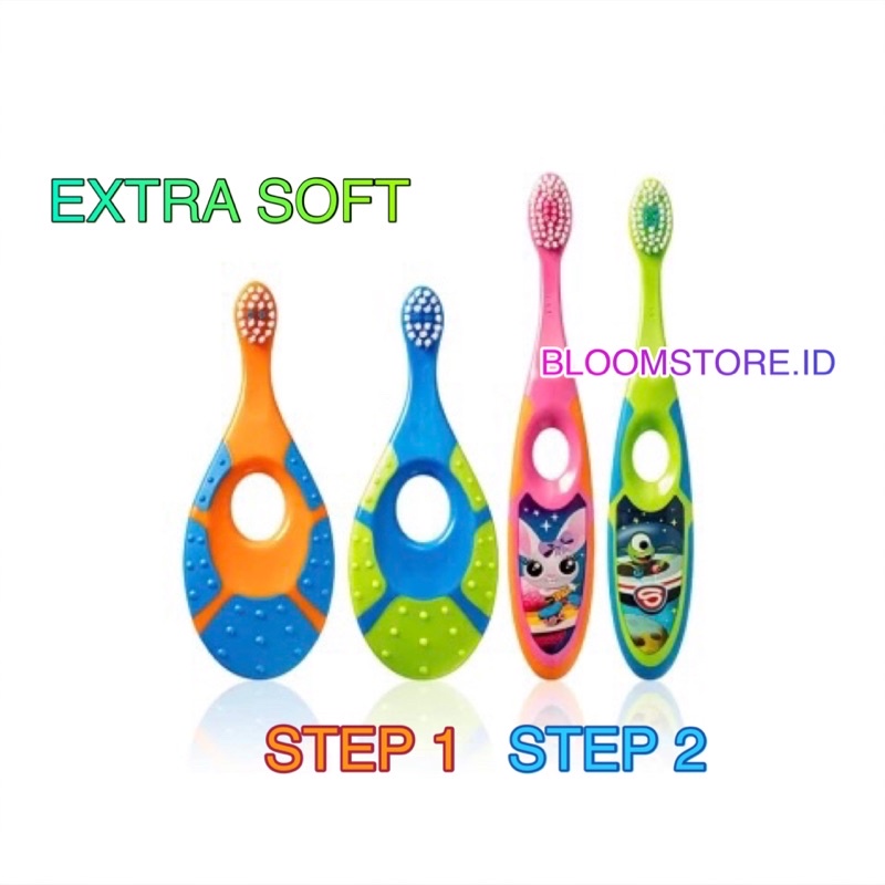 JORDAN Kid Kids Kid's Baby Toothbrush Tooth Brush Sikat Gigi Bayi Anak Step 1 2 Step1 Step2 Extra Soft 0-2 3-5 Tahun Original Murah Termurah Lembut Halal MUI