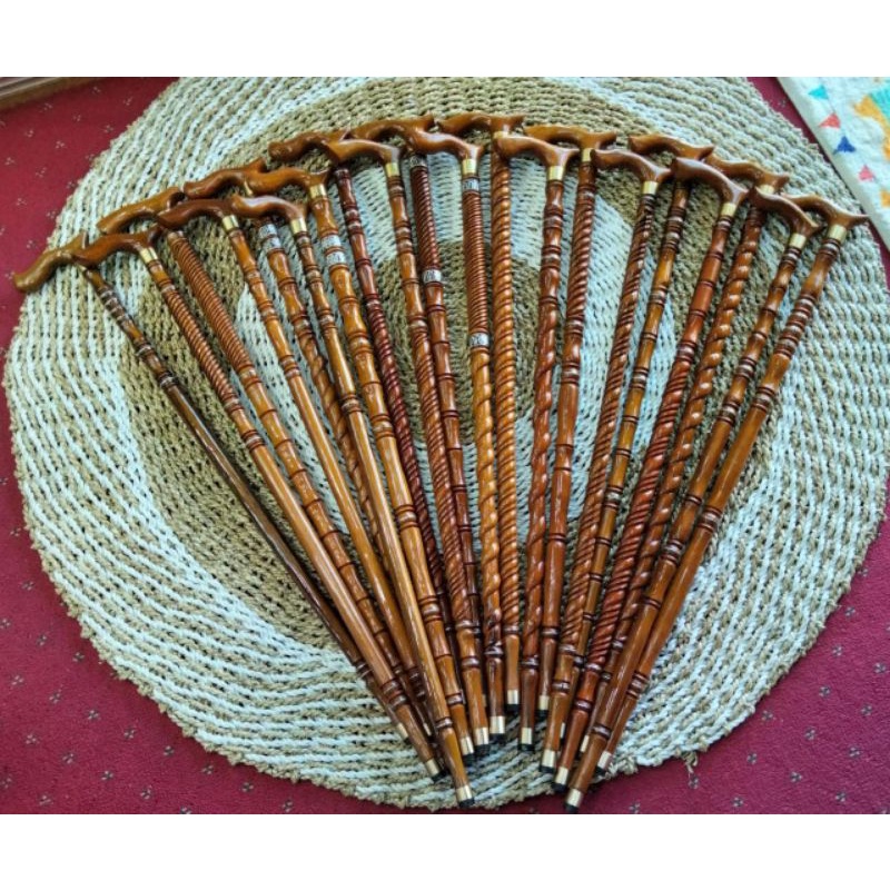 Tongkat kayu ulin | Tongkat jalan | Tongkat kayu besi | Alat bantu jalan | super quality