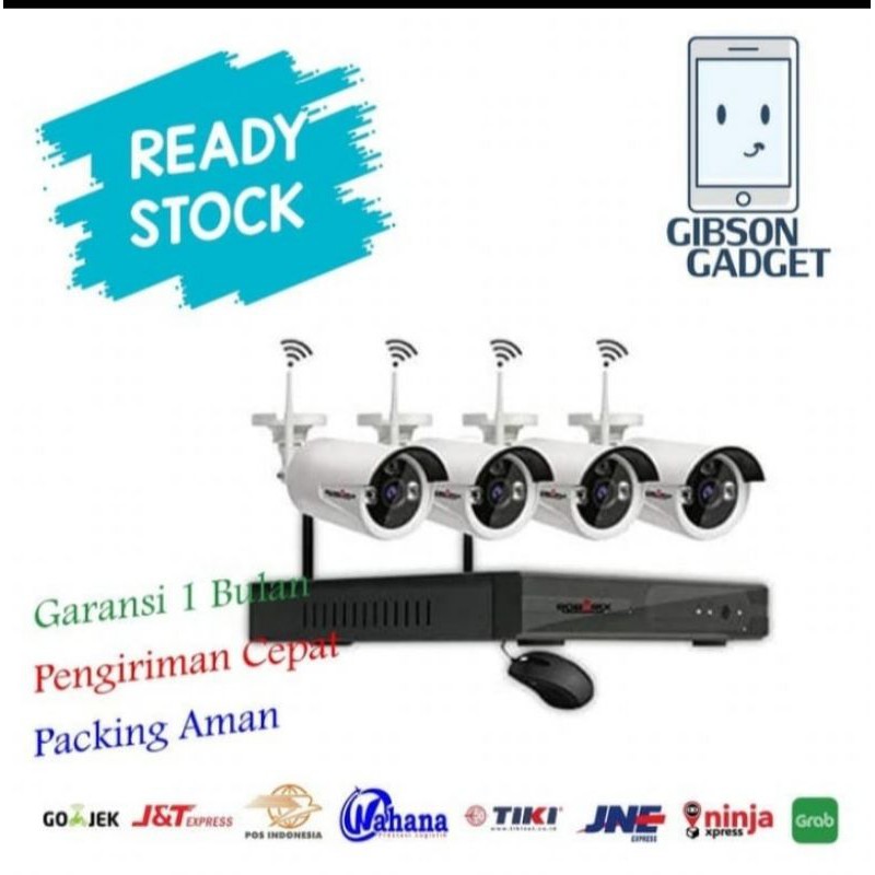 PAKET CCTV WIRELESS 5MP 4CH/ NVR KIT WIRELESS 5MP MURAH + HDD 2TB