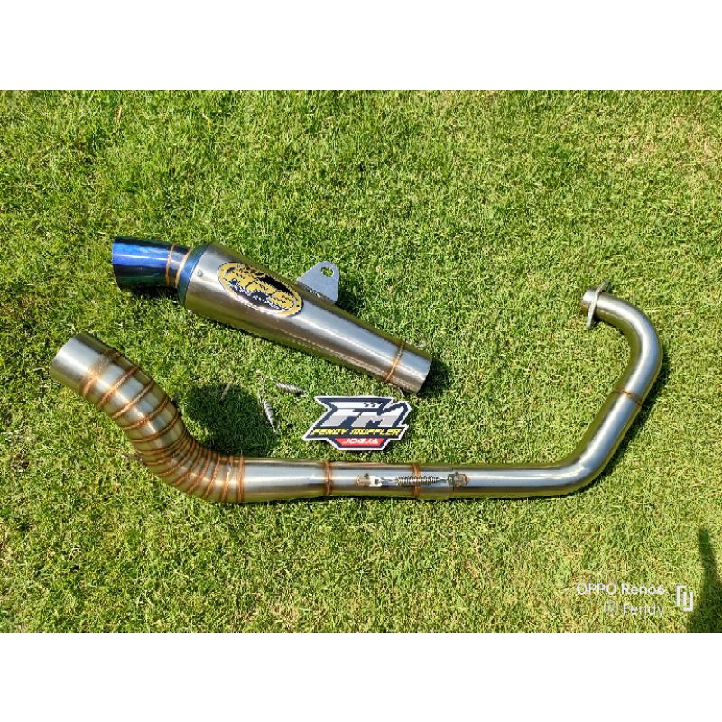 knalpot racing Jupiter MX king new old leher S cobra model Malaysia Thailand step standar kou DOS
