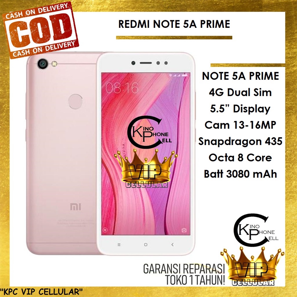 HP Xiaomi Hanphone Redmi Note 4 4X 3 5A 32GB 64GB 2GB 3GB 4GB RAM Redminote Garansi Sinyal 4G Aman