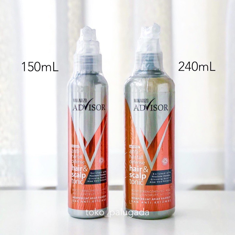 Makarizo Advisor Anti-Hair Fall Defense Hair &amp; Scalp Tonic 150ml 240ml