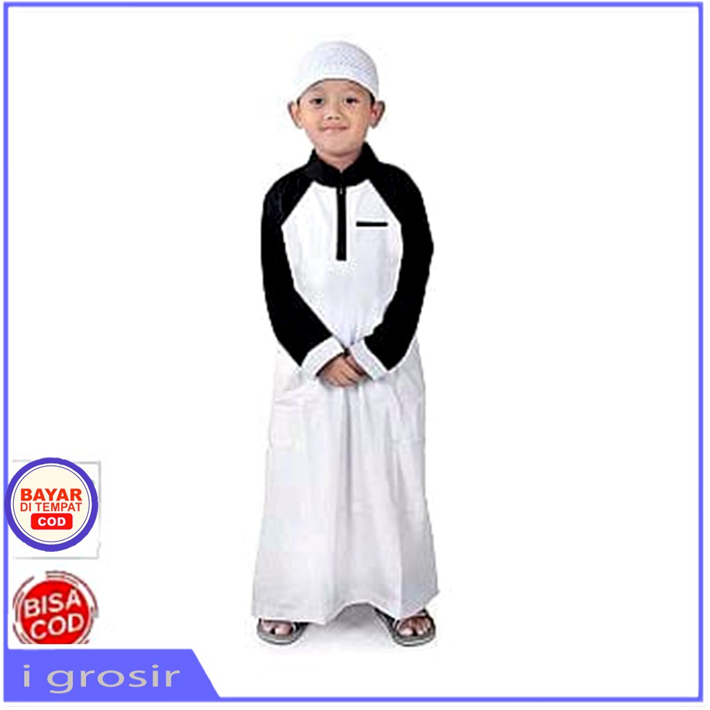 BAJU GAMIS ANAK LAKI LAKI 5-8 TAHUN JUBAH ANAK LAKI LAKI PAKAIAN MUSLIM ANAK LAKI LAKI JUBAH ANAK
