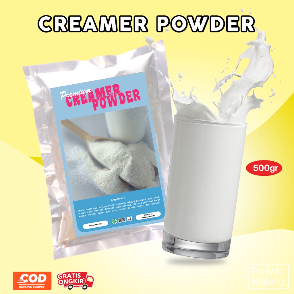 

CREAMER BUBUK 500G / KRIMER BUBUK NON DIARY / CREAMER NON DIARY / BUBUK KRIMER / BUBUK CREAMER 500GG