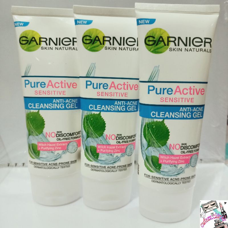 ☃Cutezz_Ching1☃ Garnier Pure Active Sensitive Anti Acne Cleansing Gel