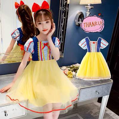 BAJU GAUN KOSTUM PRINCESS SNOW WHITE ANAK BALITA DRESS KARAKTER IMPOR