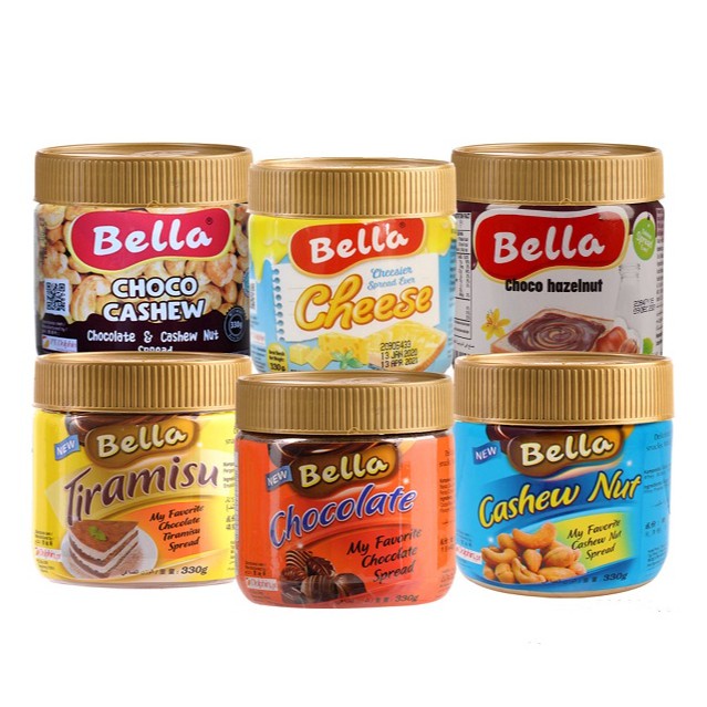 

[Promo] Bella Spread - Selai Keju -Tiramisu- Chocolate - Chasew Nut