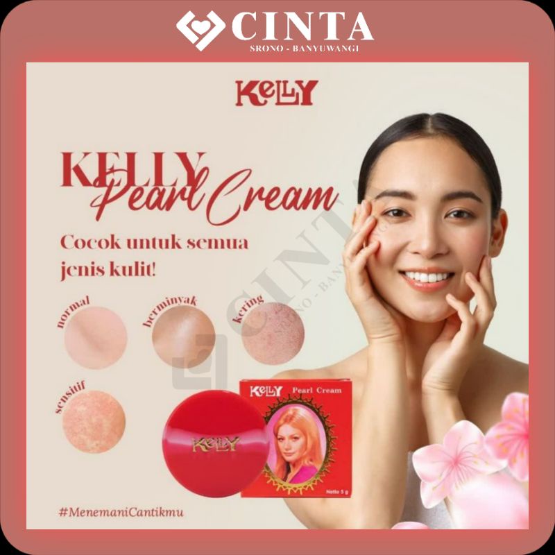 ❤CINTA❤Kelly [Asli] Pearl Cream Siang 15 gr Medium