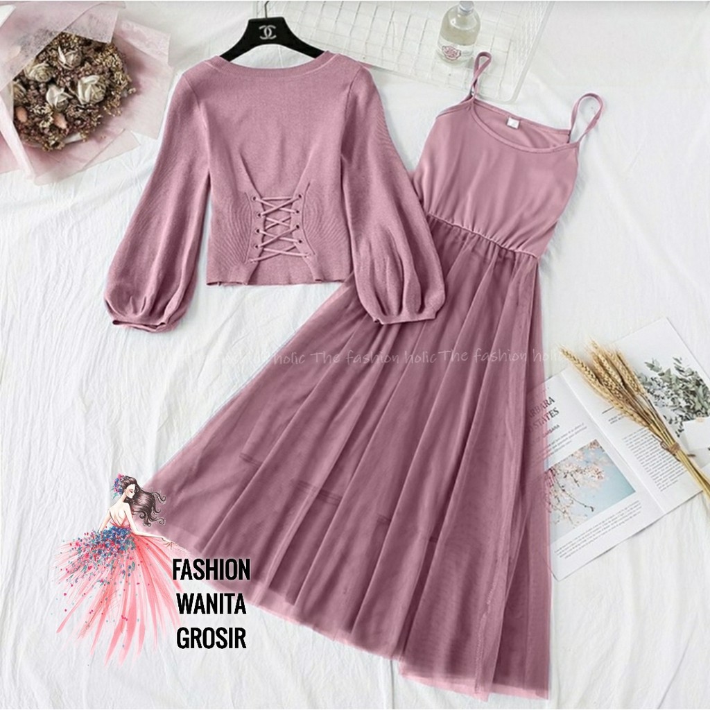 FWG - SETELAN JOCELYN 2IN1 / ONE SET WANITA / SETELAN WANITA / STELAN / BAJU WANITA / STELAN KOREA