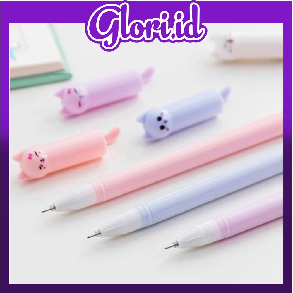 

GLORI.ID R340 PULPEN KUCING MURAH 6 WARNA - PENA KUCING BARU - PENA KARAKTER KUCING R207 R340