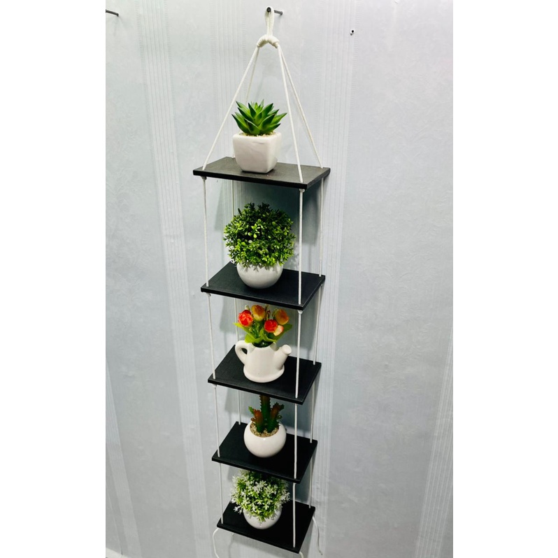 Rak Dinding Mini 5 Susun Kayu MDF Minimalis