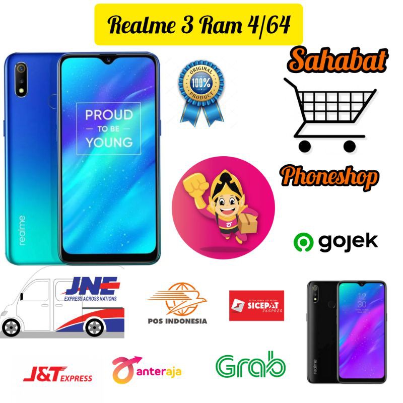 REALME 3 RAM 4/64 GARANSI RESMI REALME