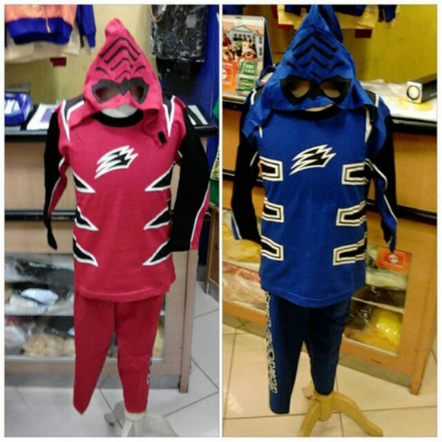 KOSTUM POWER RANGER JUNGLE FURY + TOPENG  ~ KOSTUM SUPERHERO