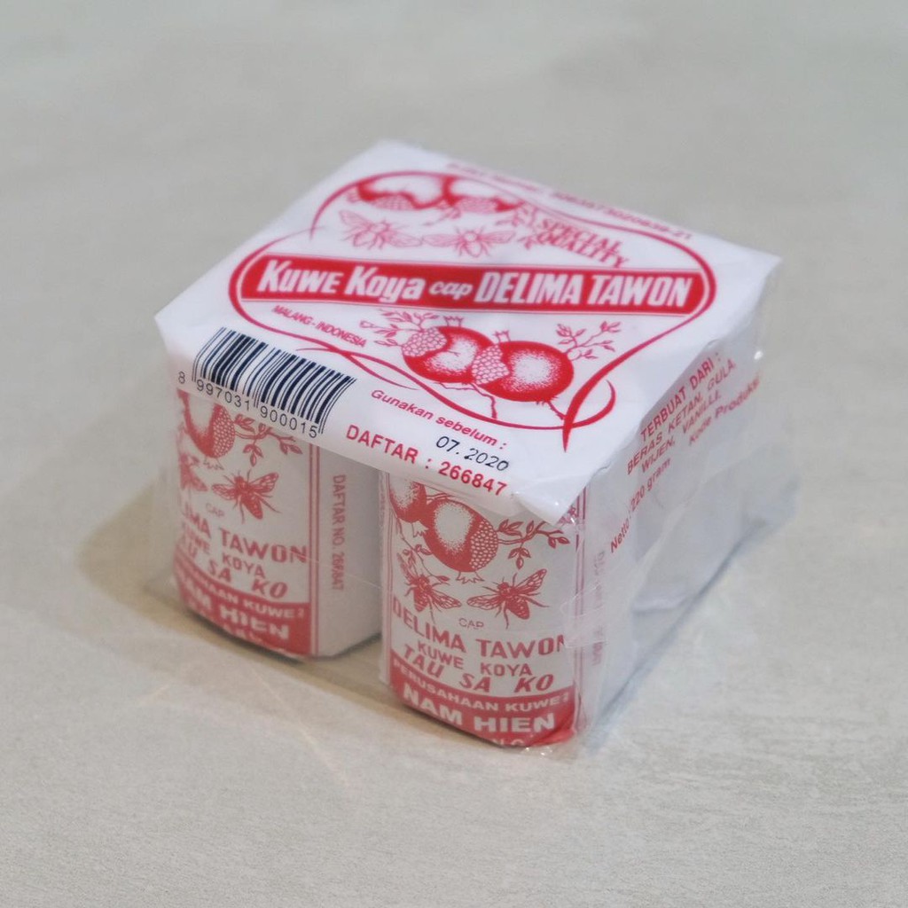 

Tau Sa Ko Nam Hien / Kue Koya Cap Delima Tawon Isi 4 roll
