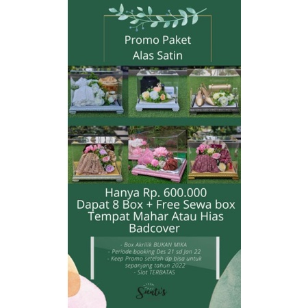 Box seserahan/ Box hantaran (Jasa Hias + Hias)