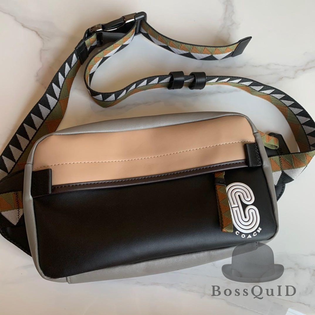 Coach Edge Belt Bag In Black Multi