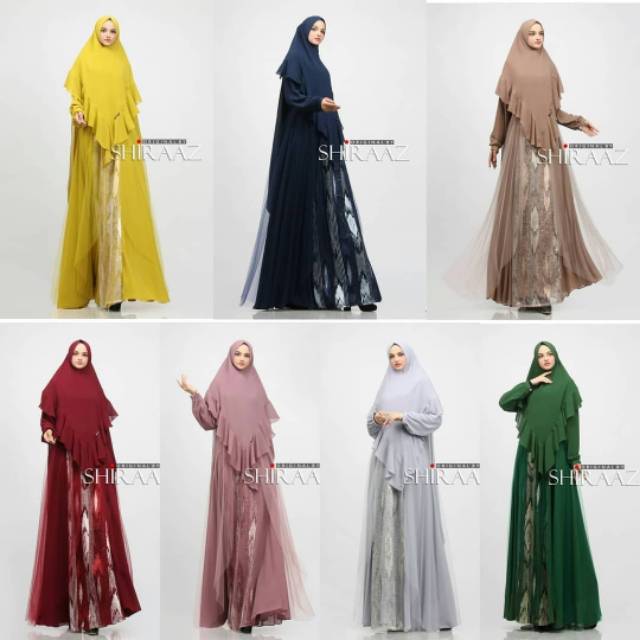 Gamis syari original by shiraaz  GS 074 /shiraaz syar'i