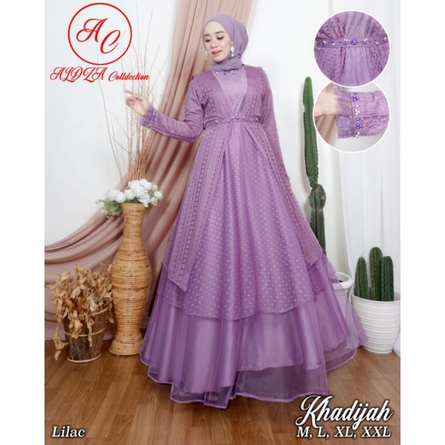 GAMIS KHADIJAH/GAMIS BRUKAT/GAMIS LACE/KHADIJAH ALDZA/GAMIS MURAH/GAMIS PESTA