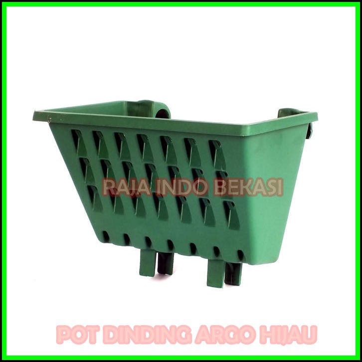 Pot Dinding Tempel Argo 01 Hitam Coklat Putih Hijau - Dinding Pagar Argo-01 21 22 Cm Vertical Garden