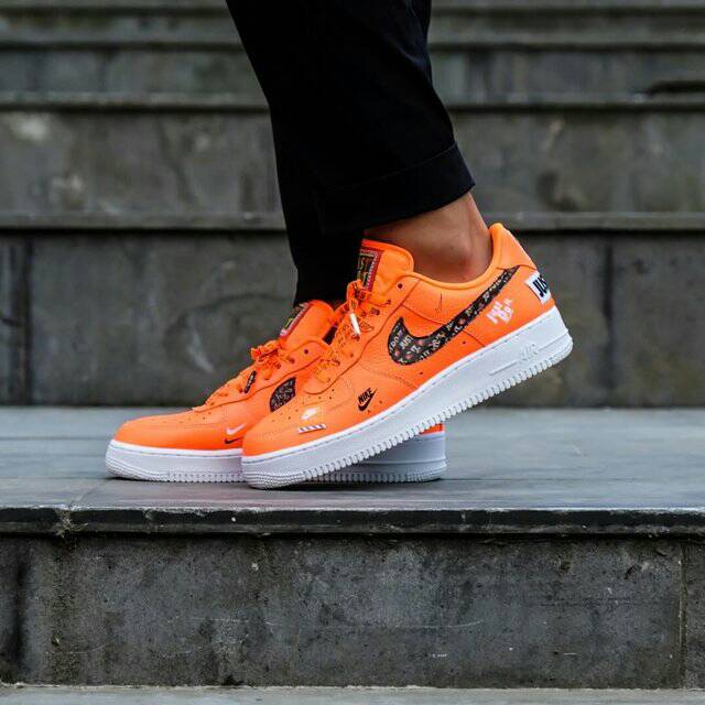 just do it nike air force 1 orange