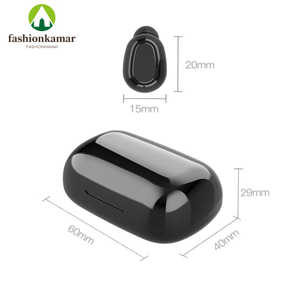 TWS-L21 Earphone Wireless Bluetooth untuk Android &amp; iPhone Versi Bluetooth 5.0