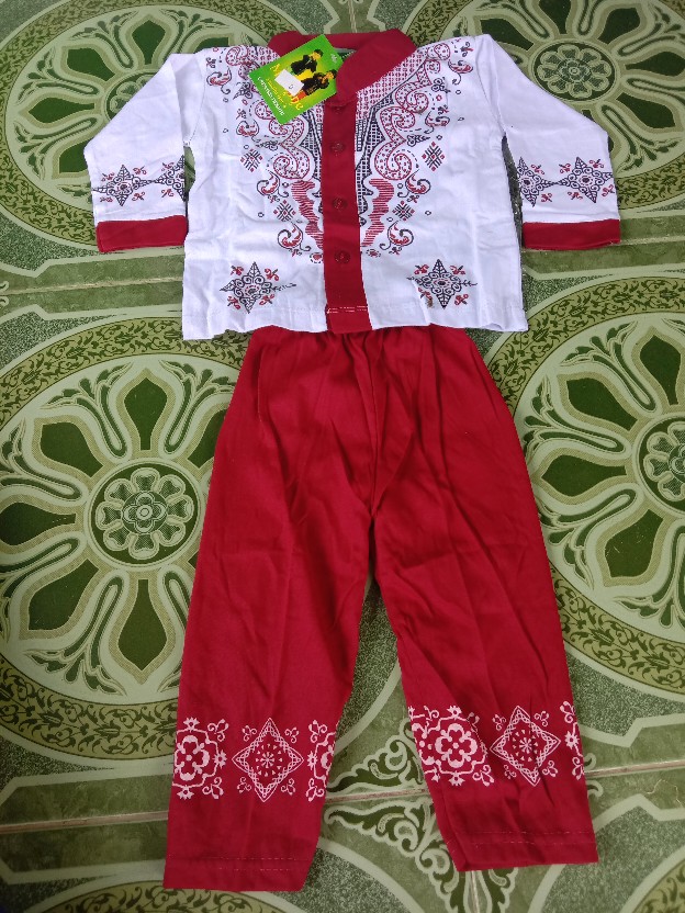 Baju Setelan Koko Anak Berbagai Corak Batik 6 Bln - 9 Thn