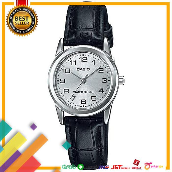 DEAL.. JAM TANGAN WANITA CASIO ORIGINAL LTP-V001L-7B CASIO KULIT WANITA ..TERBARU