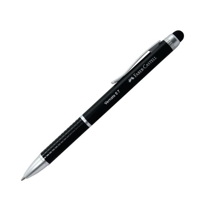 

Faber-Castell Stylus Pen Vernate 0.7 Black Barrel Black - Blue Ink NEW
