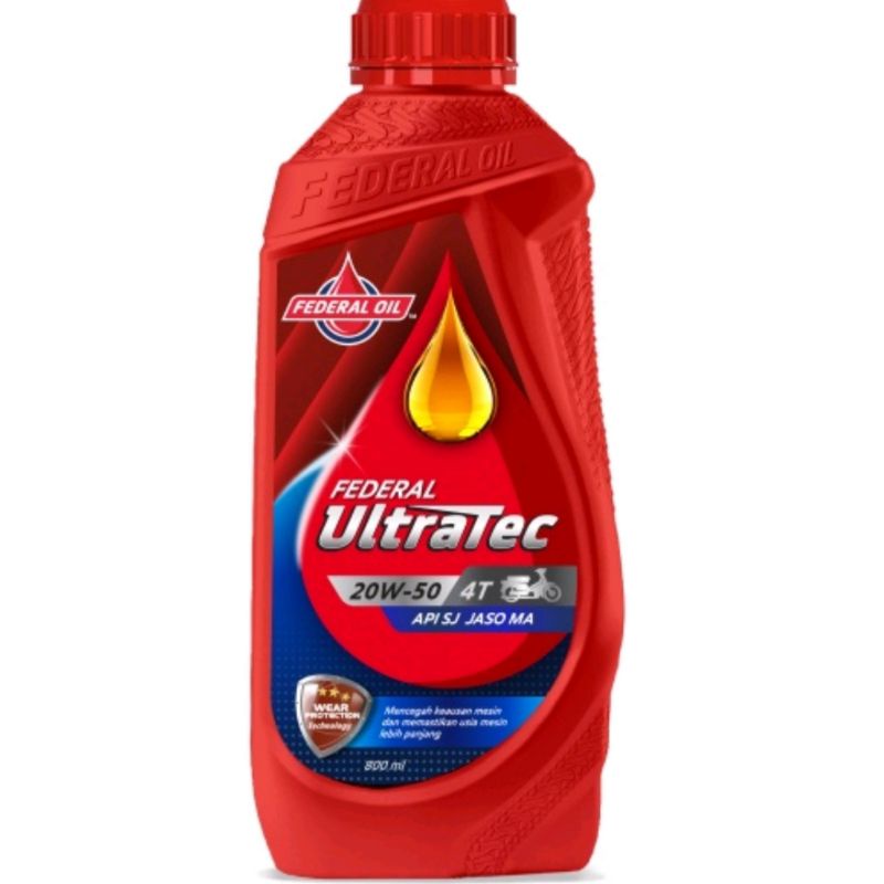 Oli Ultratec 0,8 Oli Ultratec 800ml Oli Federal Ultratec 800ML Oli Mesin Motor Federal Ultratec
