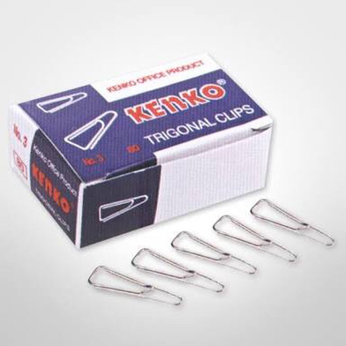 

Paper clips / Penjepit Kertas kenko NO.3 (per pak isi 10 box )