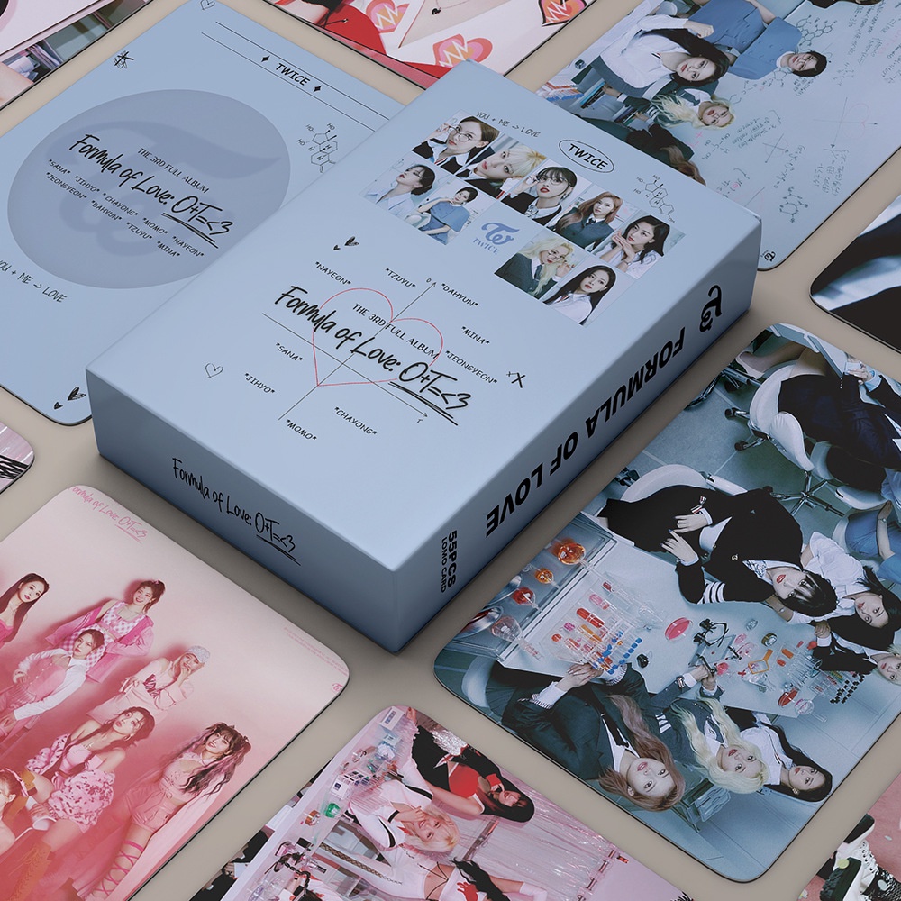 54pcs / box Kartu Foto TWICE 2021 Taste of Love MORE &amp; MORE Eyes Model Terbuka