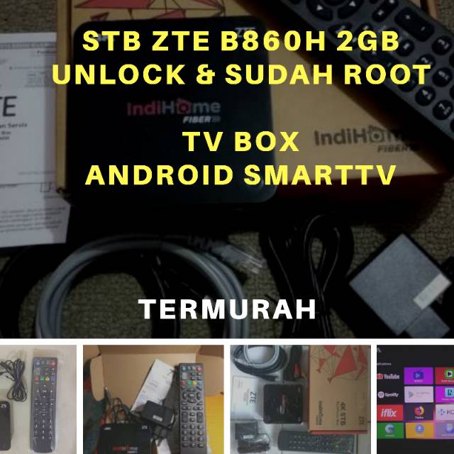 STB ZTE B860 2GB Unlock & Sudah Root (TERMURAH) TV Box