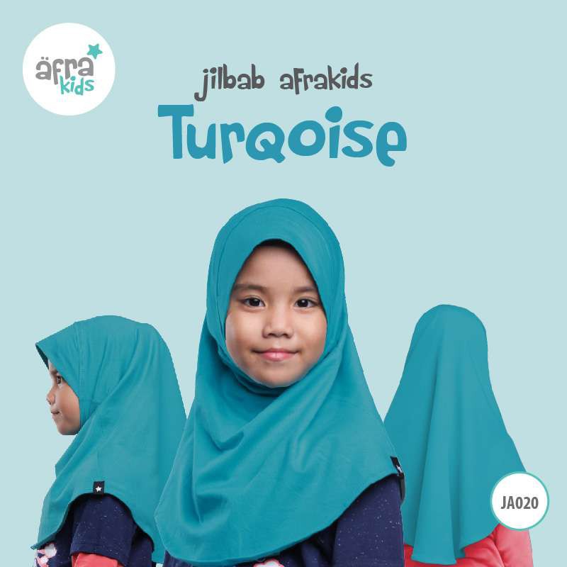 Jilbab Anak Afrakids AFRA - JA020 Turqoise