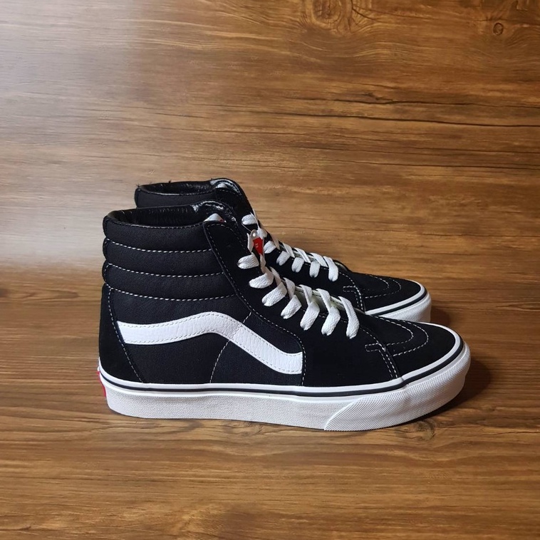 Jual Vans Sk8 Hi Black White Original Resmi Pt Navya Shopee Indonesia