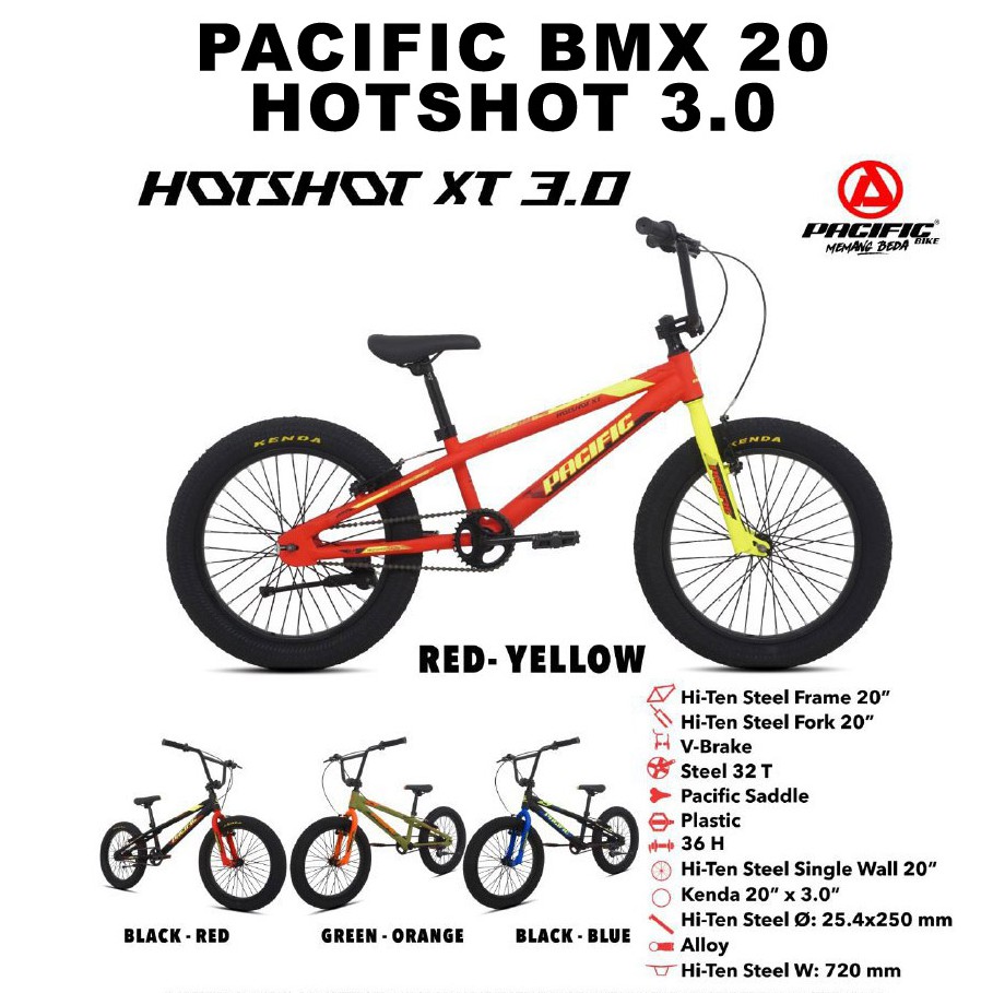 Pacific Sepeda BMX 20 Hotshot XT ban 3.0