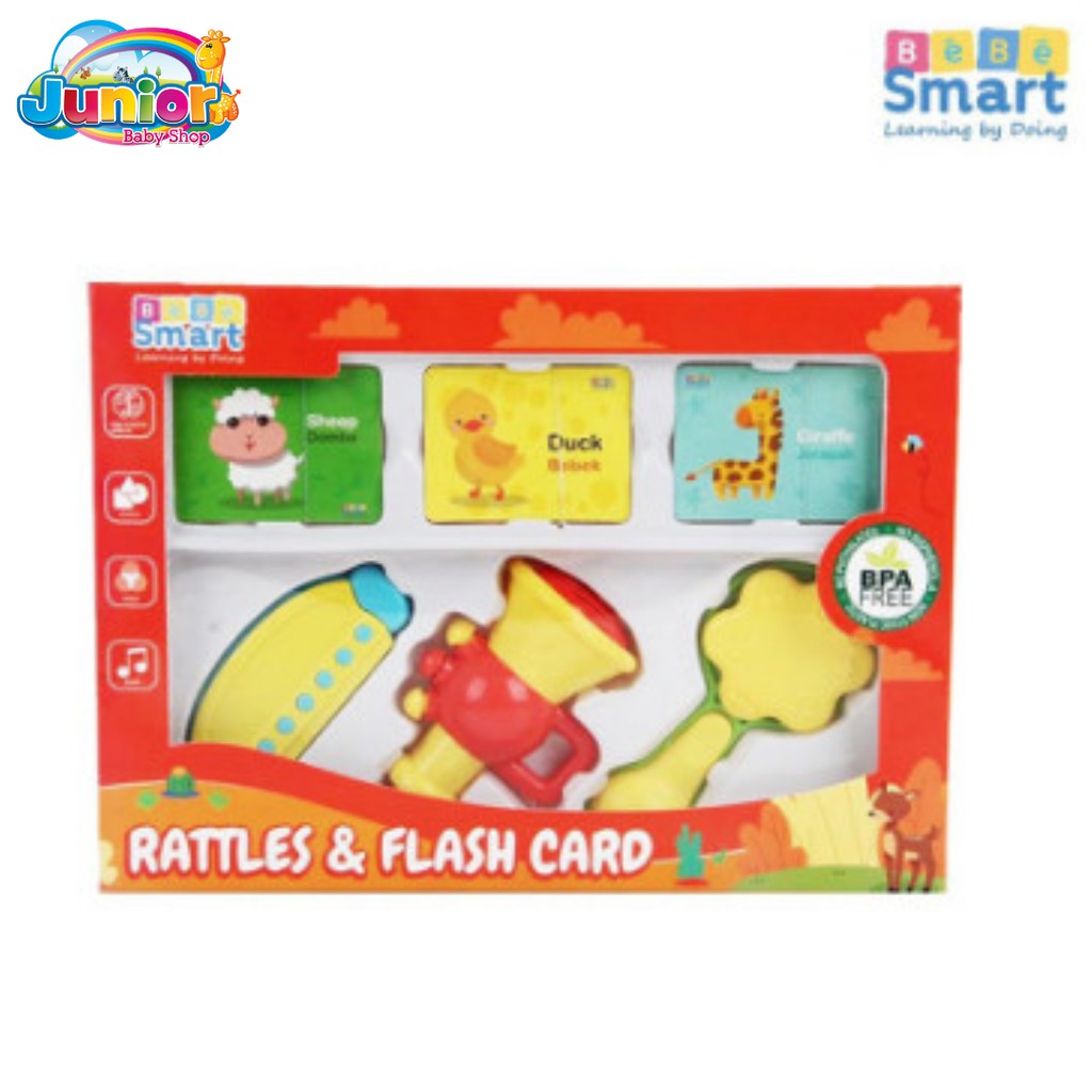 Bebe Smart Rattles&amp;Flash Card Set