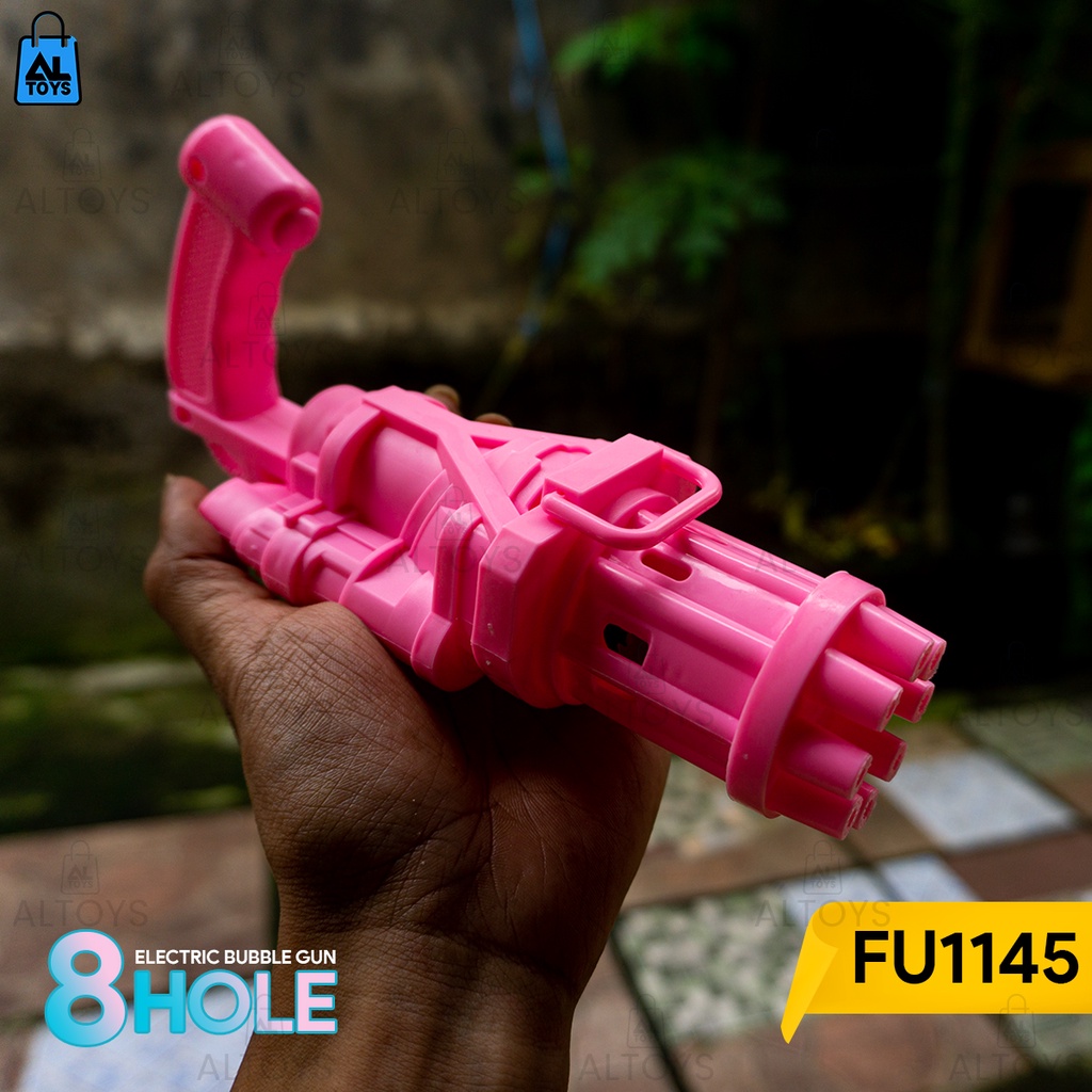 Gatling Bubble Gun FU1154 Mainan Anak Pistol Gelembung Mesin Elektrik Gun Bubble Machine Electric