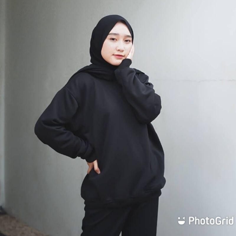 ATTITUDE OBLONG CREWNECK SWEATER FLEECE-2