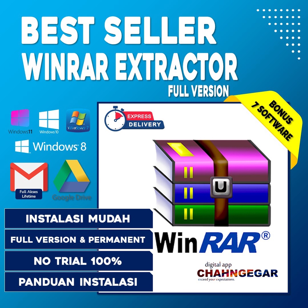 Aplikasi WinRar Versi Terbaru Full Version Windows 7/8/10 32 &amp; 64 Bit / Ccleaner / IDM / Minitool Pro / EaseUs Data Recovery Wizard