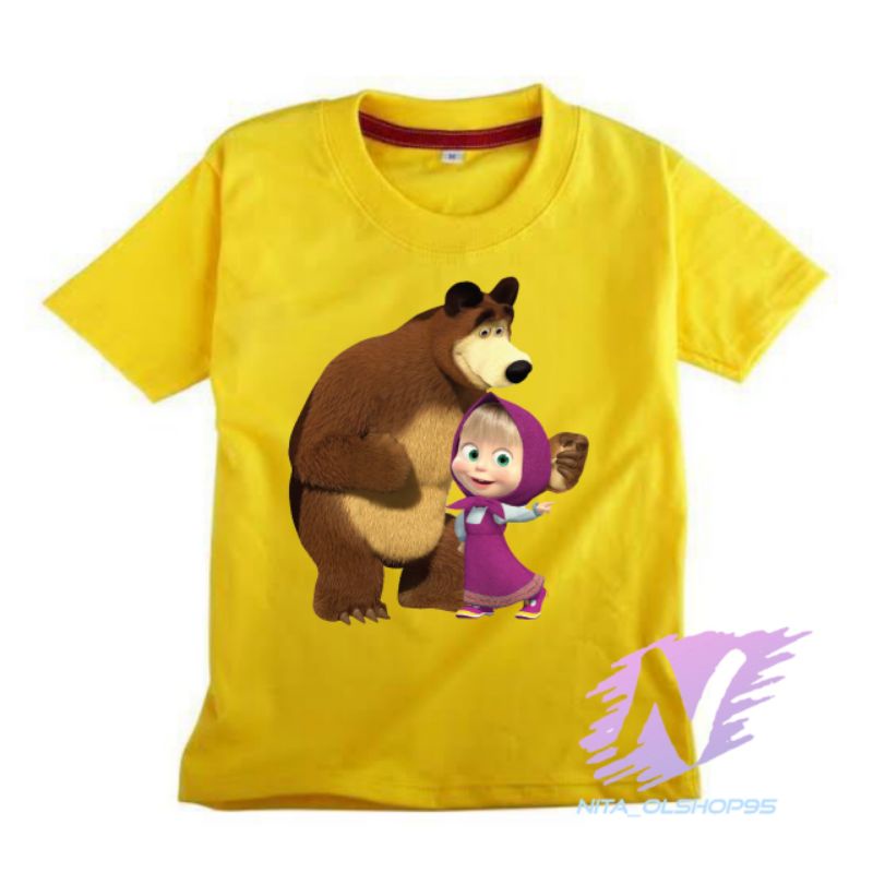 kaos anak marsa and the bear baju kaos anak masha